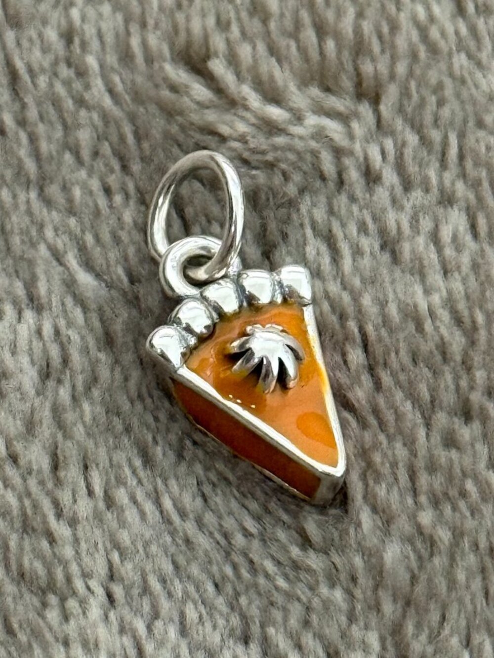 Enamel Pumpkin Pie Charm